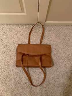 Leather hand bag