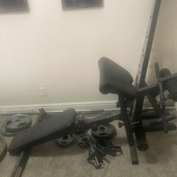 Marcy Weight Bench/Weights