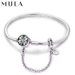 MULA  925 Silver Clasp Bracelet For Women Charm Jewelry