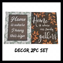 NIB 2Pc Wall Art Decor Set