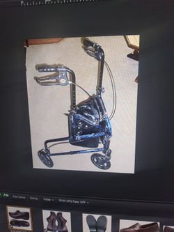 Carex Aluminum Three Wheeled Rollator Walker