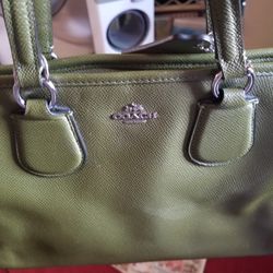 Coach Purse Satchel Green for Sale in San Jose CA OfferUp