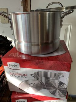 Parini-8 Quart Aluminum Stock Pot