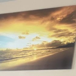 Large Art Piece - Sunset at the Beach