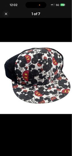 RARE Mickey Mouse Snapback Trucker Hat