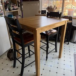 Tall Table & 2 Tall Chairs 