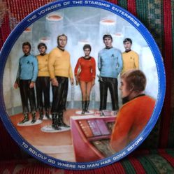Star Trek plates beam me up Scotty