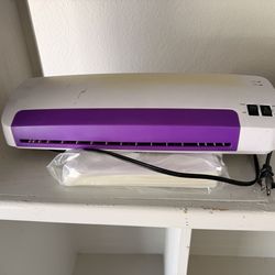 Laminator with extra plastic paper!
