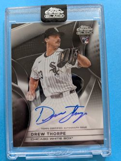 Drew Thorpe 2025💥 Topps Chrome Black 💥On Card Autograph
