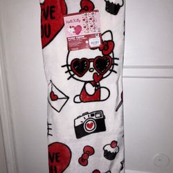 Hello Kitty Valentines Blanket 