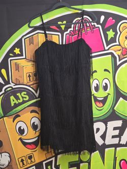 A New Day Black Fringe Dress - Size Small (NWT)