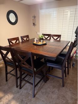 Counter height dining table