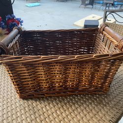 Rectangular Basket w/Handles