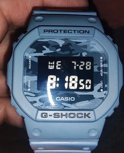 G shock blue camo