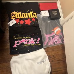 Sp5der, Essential, Cough Syrup Tee,  AirPods, Mcm, Baccarat 