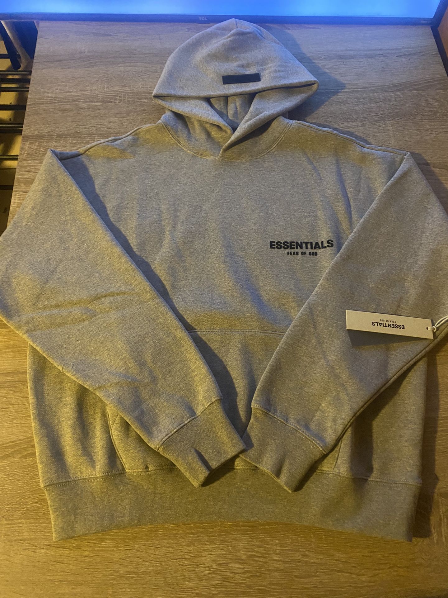 Fear Of God Essentials Dark Oatmeal Hoodie