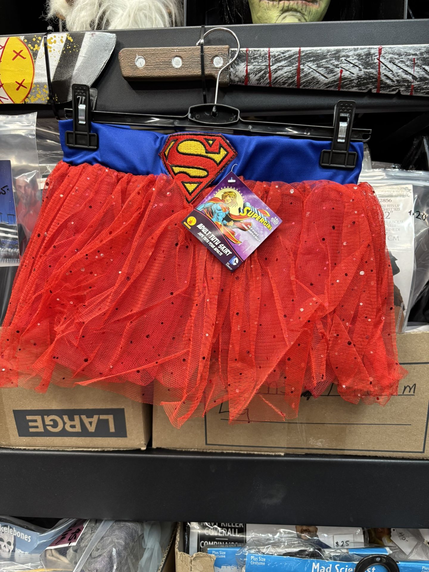 New, Women’s Supergirl Tutu Skirt Fits Up To Size 8
