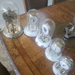 Vintage Glass Clocks 