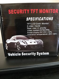 Backup rear view car camera with out monitor system