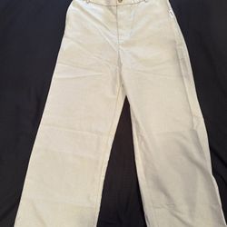 Wide Leg Linen Look Trousers