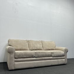 LAZBOY/LAZYBOY beige corduroy couch 3 seater - delivery and setup
