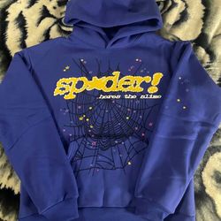 Sp5der Hoodie “TC Blue” - (Size M)