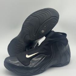 Nike Air Flightposite 2014 Carbon Fiber Triple Black 642307 001 Men’s Size 11 