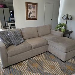 Living Spaces Sleeper Sofa With Chasie Storage