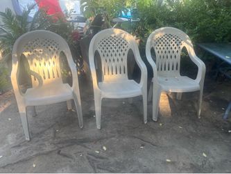 Plastic chairs