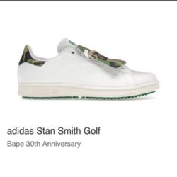 BAPE X ADIDAS STAN SMITH 30th Anniversary Golf Shoe Size: 11.5