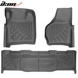 Fits 99–07 F-250 F-350 F-450 Super Duty Crew Cab Anti-Slip Floor Mats TPE Carpet