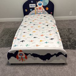 Toddler - Twin Bed Frame And Mattress 