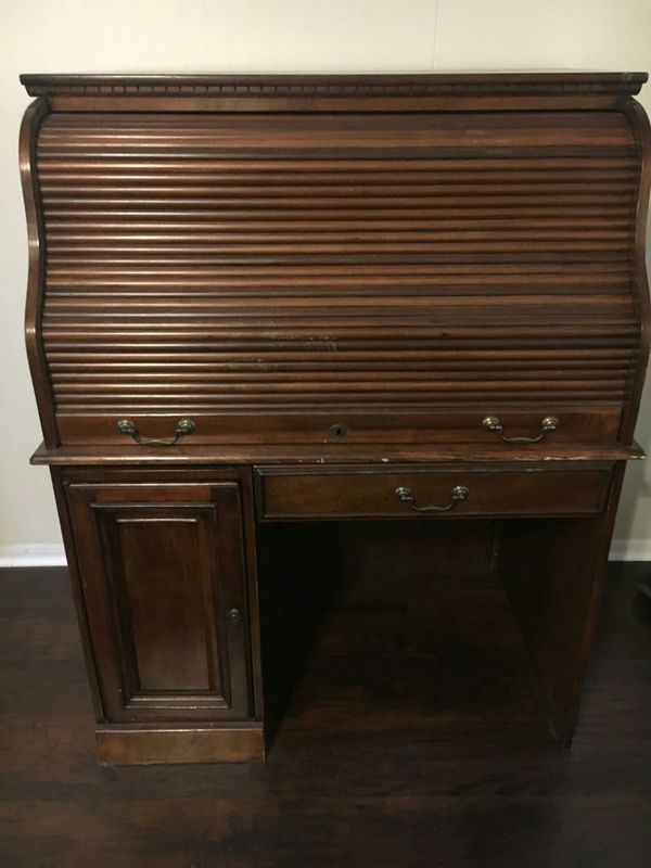 Desk Large Antique Roll Up Furniture In Porter Tx Offerup