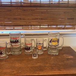 Collectibles, Lakers Mug, And Budweiser Mugs