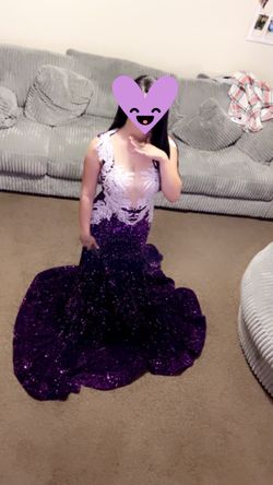 purple prom dress
