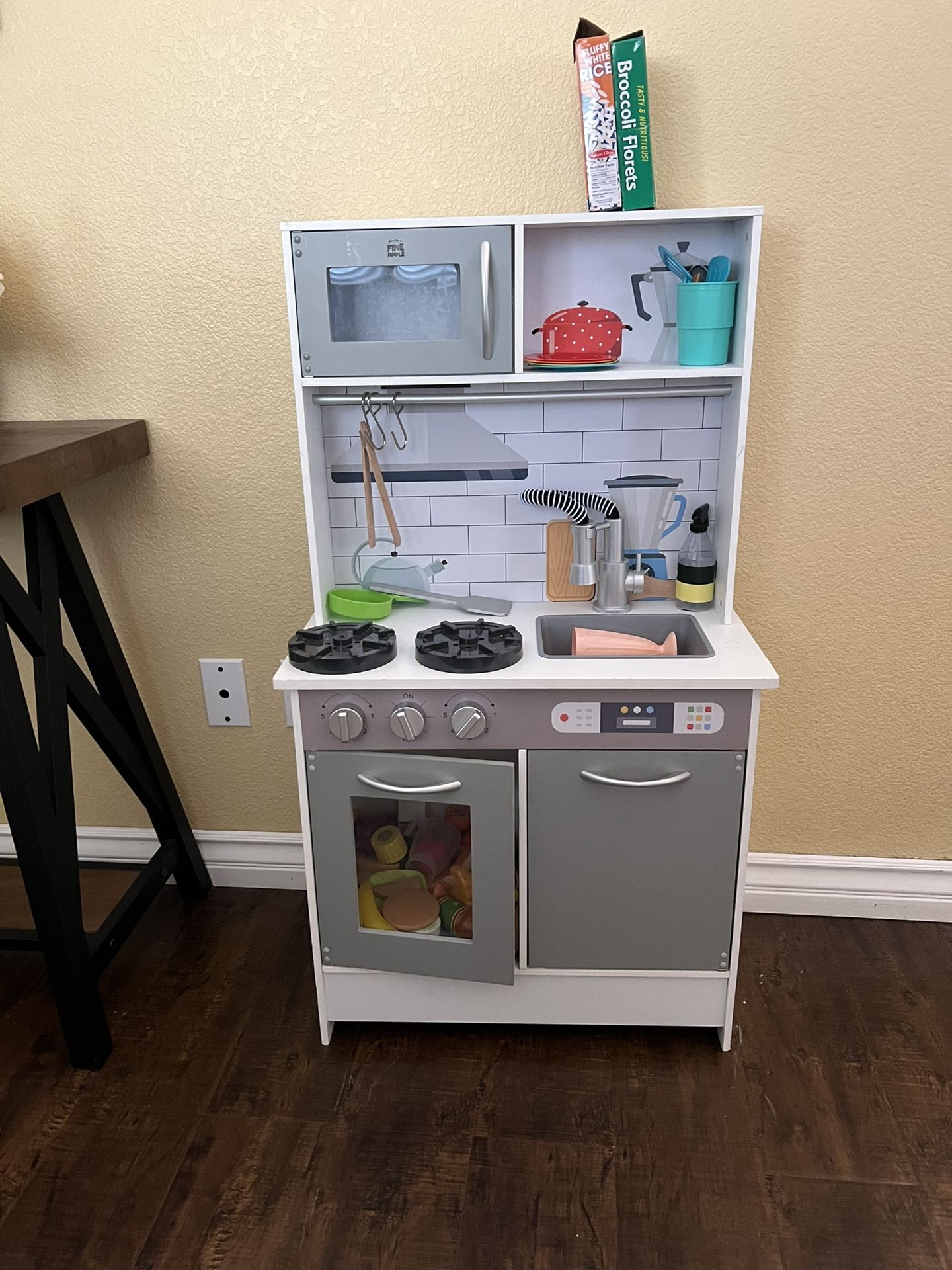 Toddler Kitchen With Toy Food