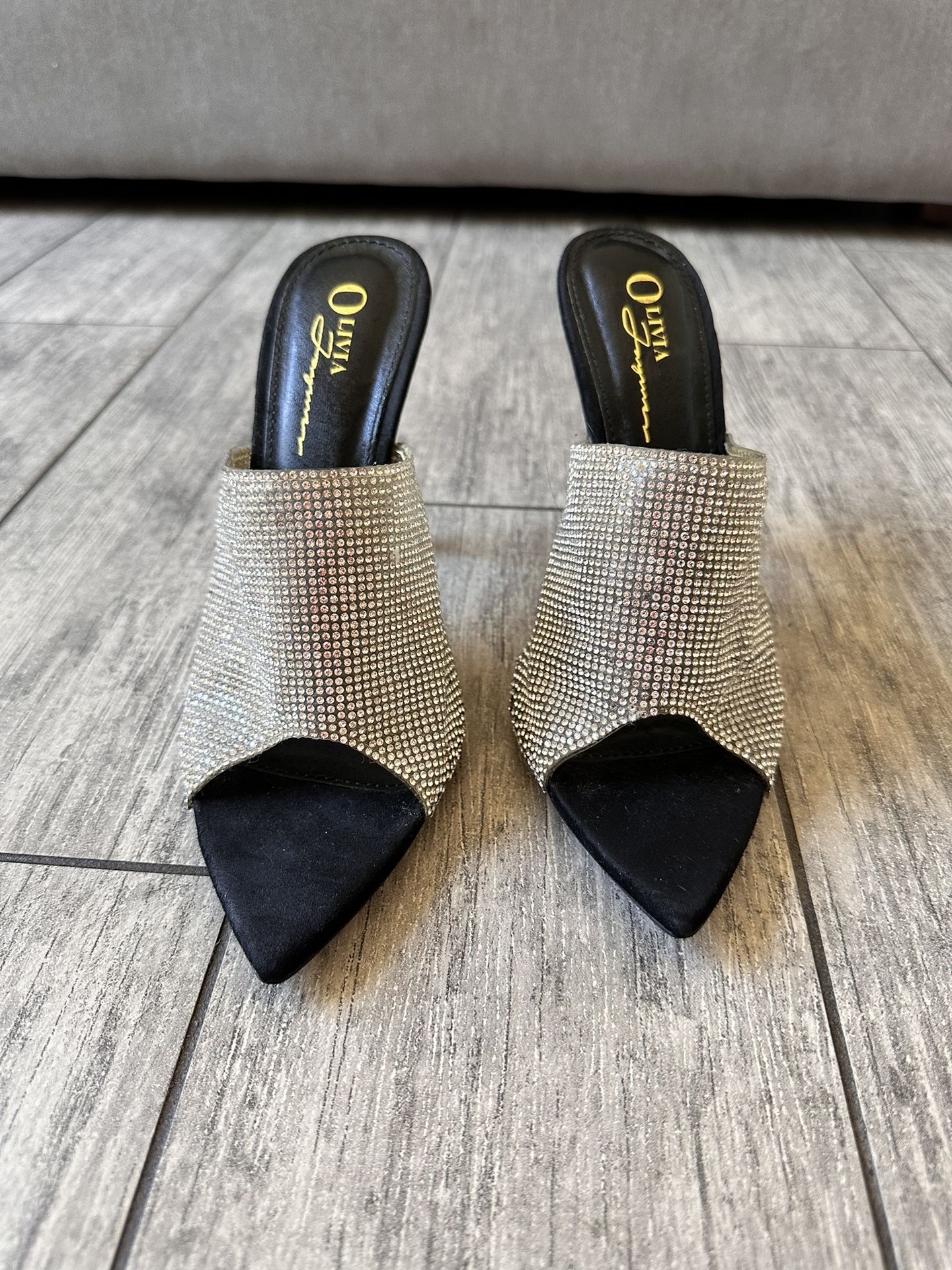 Rhinestone Silver heel - Size 6.5