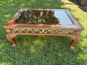 Heavy Duty Large Carved Decorative Coffee Table