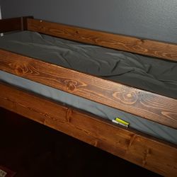 Twin Bed Solid Wood