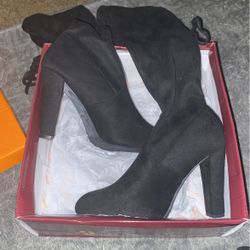 Black High Heel Boots