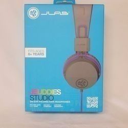 JLab JBuddies Studio On-Ear Kids Wired Headphones 