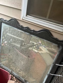 Big Vintage Black Mirror