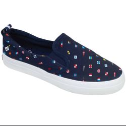 Sperry Captain's Slip-On Prep Navy Flags shoes size 6M