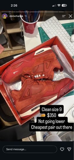Nike air Jordan 4 nigel brick by brick size 9