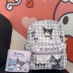 Kuromi Backpack & Wallet 
