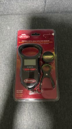 Berkley portable digital scale with tape measure