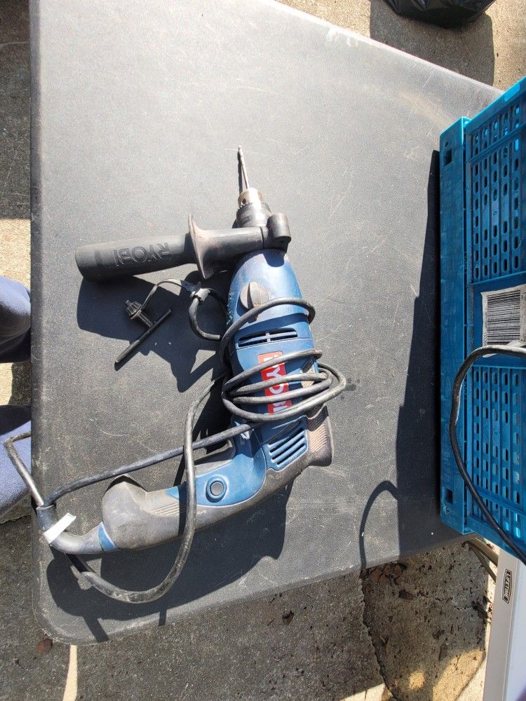 Ryobi D551H 1/2 Inch 2 Speed Hammer Drill W/ Chuck Key