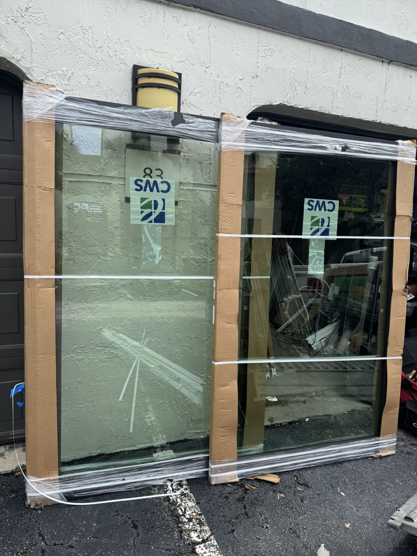 96x80 CWS Impact Sliding Glass Door