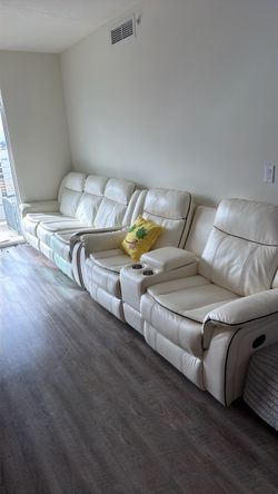 Couch with glowing lights