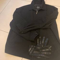 Men Jacket And Gloves Size XL For 15.00